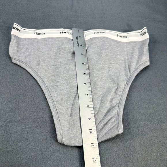 Hanes Women's Size Medium Panty Hi Leg Originals Gray New With Tags - Picture 8 of 8